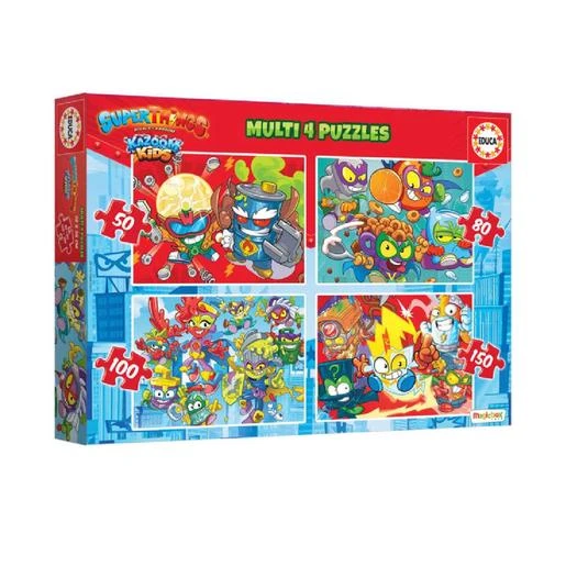 Educa Borrás - SuperThings - Multi 4 Puzzles Progresivos 50-80-100-150 Piezas 3 Educa Borrás - SuperThings - Multi 4 Puzzles Progresivos 50-80-100-150 Piezas