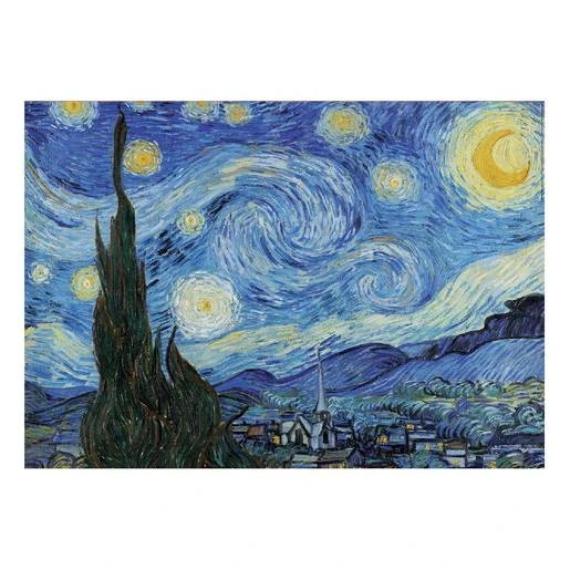 Educa Borrás - La Noche Estrellada, Vincent Van Gogh - Puzzle 1000 Piezas 4 Educa Borrás - La Noche Estrellada, Vincent Van Gogh - Puzzle 1000 Piezas - Imagen 2