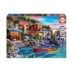 Educa Borrás - Puesta De Sol En El Lago De Como - Puzzle 3000 Piezas