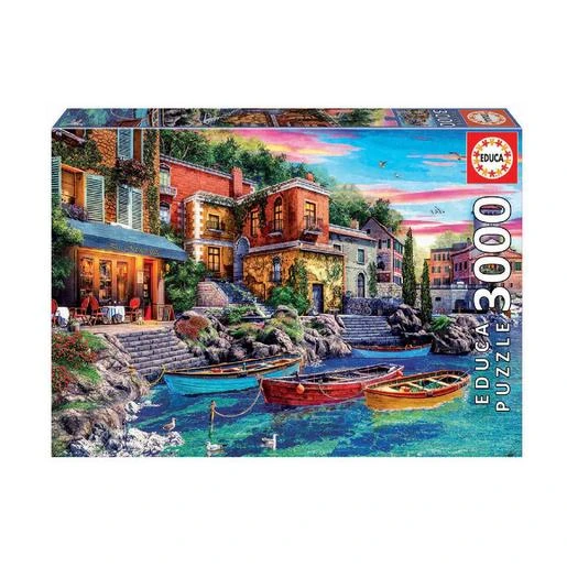 Educa Borrás - Puesta De Sol En El Lago De Como - Puzzle 3000 Piezas 3 Educa Borrás - Puesta De Sol En El Lago De Como - Puzzle 3000 Piezas