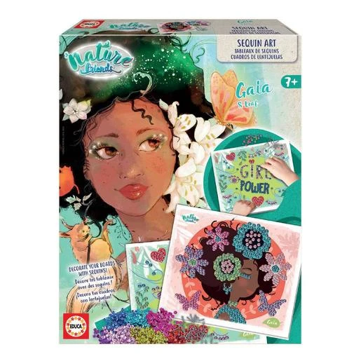 Educa Borrás - Cuadros De Lentejuelas Nature Friends 3 Educa Borrás - Cuadros De Lentejuelas Nature Friends