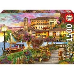 Educa Borras - Puzzle De 1500 Piezas: Paseo Italiano, 85 X 60 Cm, Con Cola Fix Para Colgar ㅤ