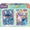 Pack De 2 Puzzles De 500 Piezas Con Imágenes De Stitch Y Cola Fix Puzzle, 34 X 48 Cm (19732) ㅤ -Educa Borras Ventas medias 236