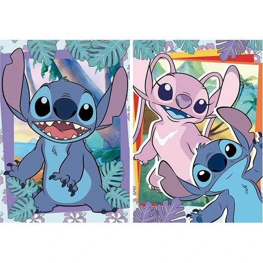 Pack De 2 Puzzles De 500 Piezas Con Imágenes De Stitch Y Cola Fix Puzzle, 34 X 48 Cm (19732) ㅤ 4 Pack De 2 Puzzles De 500 Piezas Con Imágenes De Stitch Y Cola Fix Puzzle, 34 X 48 Cm (19732) ㅤ - Imagen 2