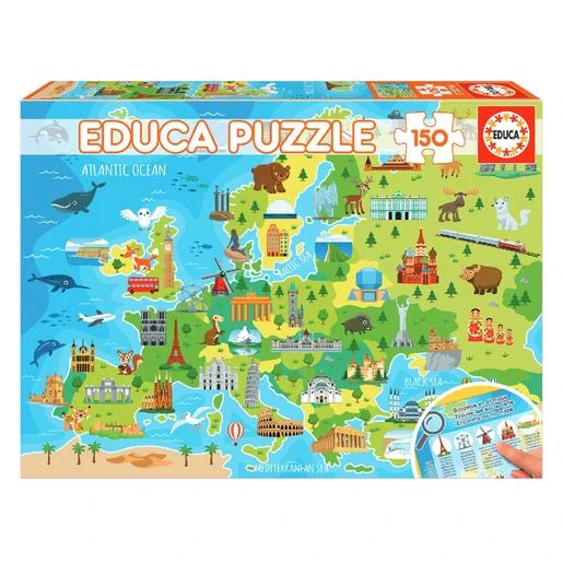 Educa Borrás - Mapa De Europa Puzzle 150 Piezas 3 Educa Borrás - Mapa De Europa Puzzle 150 Piezas