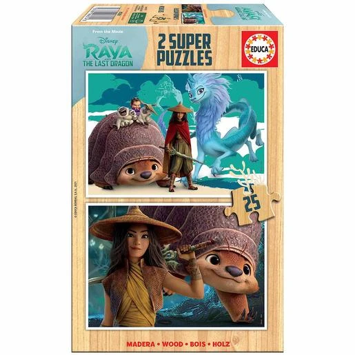 Educa Borrás - Raya Y El Último Dragón - Pack Puzzles 2x25 Piezas 3 Educa Borrás - Raya Y El Último Dragón - Pack Puzzles 2x25 Piezas