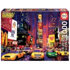 Educa Borrás - Time Square Neón - Puzzle 1000 Piezas