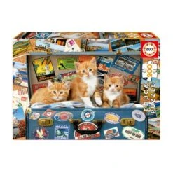 Educa Borrás - Puzzle Gatitos Viajeros 200 Piezas