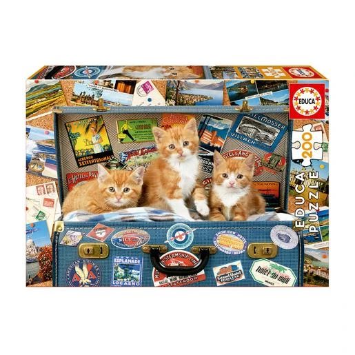 Educa Borrás - Puzzle Gatitos Viajeros 200 Piezas 3 Educa Borrás - Puzzle Gatitos Viajeros 200 Piezas