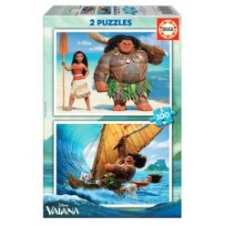 Educa Borrás - Vaiana - Puzzle 2 X 100 Piezas