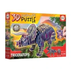 Educa Borrás - Triceratops - 3D Creature Puzzle 8 Educa Borrás - Triceratops - 3D Creature Puzzle -Educa Borras Ventas medias 306
