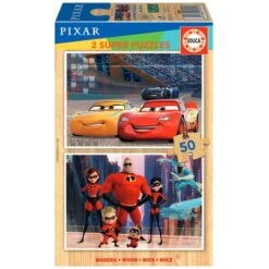 Educa Borrás - Cars Y Los Increíbles Pack Puzzles 2x50 Piezas