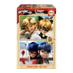 Educa Borrás - Ladybug - Pack Puzzles 2x50 Piezas