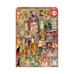 Educa Borrás - Collage Art Nouveau - Puzzle 1000 Piezas
