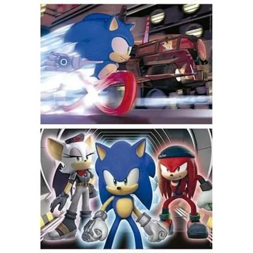Educa Borras - Sonic Prime Neon: Set 2x100 Piezas Puzzles Brillantes ㅤ 4 Educa Borras - Sonic Prime Neon: Set 2x100 Piezas Puzzles Brillantes ㅤ - Imagen 2