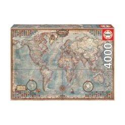 Educa Borras - El Mundo Mapa Político - Puzzle 4000 Piezas