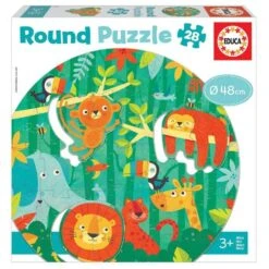 Educa Borrás - La Selva - Puzzle Redondo 28 Piezas