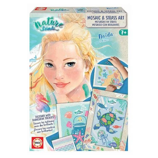 Educa Borrás - Mosaico Con Brillantes Nature Friends 3 Educa Borrás - Mosaico Con Brillantes Nature Friends