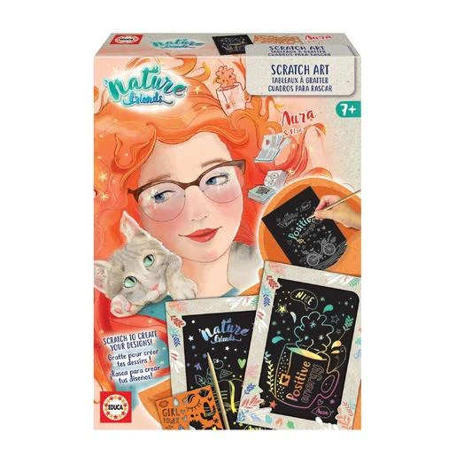 Educa Borrás - Cuadros Para Rascar Nature Friends 3 Educa Borrás - Cuadros Para Rascar Nature Friends