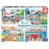 Educa Borrás - Héroes En Acción - Pack 4 Puzzles Progresivos -Educa Borras Ventas medias 88
