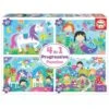 Educa Borrás - Mundo De Fantasía - Pack 4 Puzzles Progresivos -Educa Borras Ventas medias 90